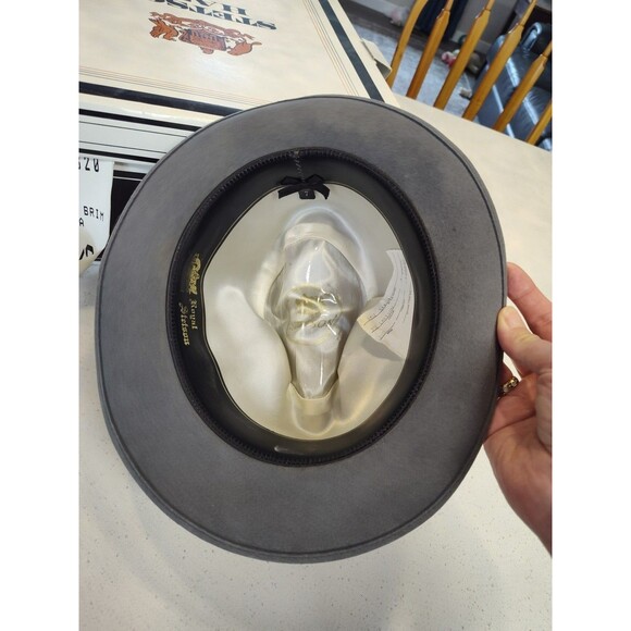 Stetson RY02 Saxon 2 Inch Brim 302 Caribou Hat 08 Cordova Size 7 - Picture 8 of 15